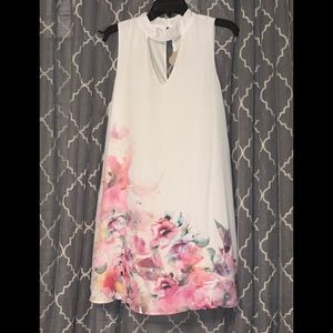 Before You Collection Floral Choker Swing Dress